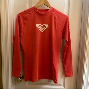 Roxy Women's Whole Hearted Long Sleeve UPF 50 Rashguard gently used XL
